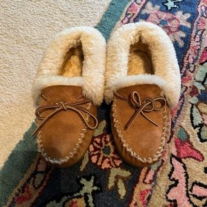 LL Bean wicked good shearling slippers